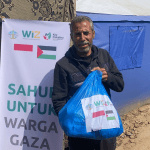 750 Warga Gaza Sahur Lewat Paket Sembako yang Dikirimkan Donatur WIZ dan KITA Palestina