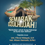 Menyambut Dzulhijjah, Wahdah Islamiyah Sumatera Barat Adakan Tabligh Akbar Bertema Kiat-Kiat Masuk Surga Bersama Keluarga.